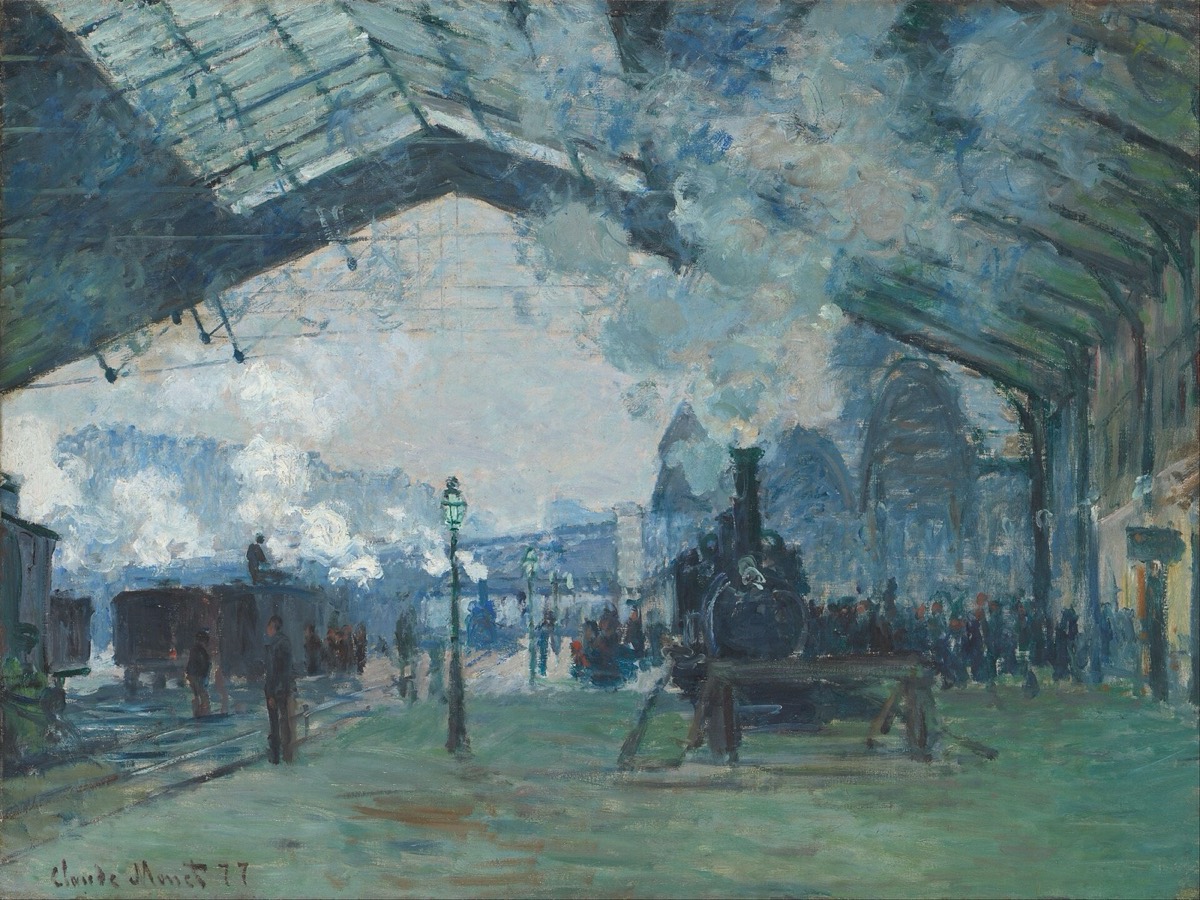 Claude Monet, Arrival of the Normandy Train, Gare Saint-Lazare, 1877