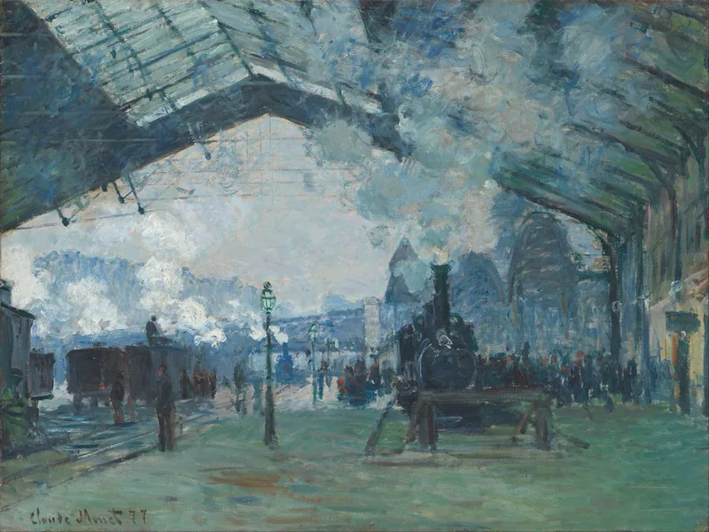 Claude Monet, Arrival of the Normandy Train, Gare Saint-Lazare, 1877
