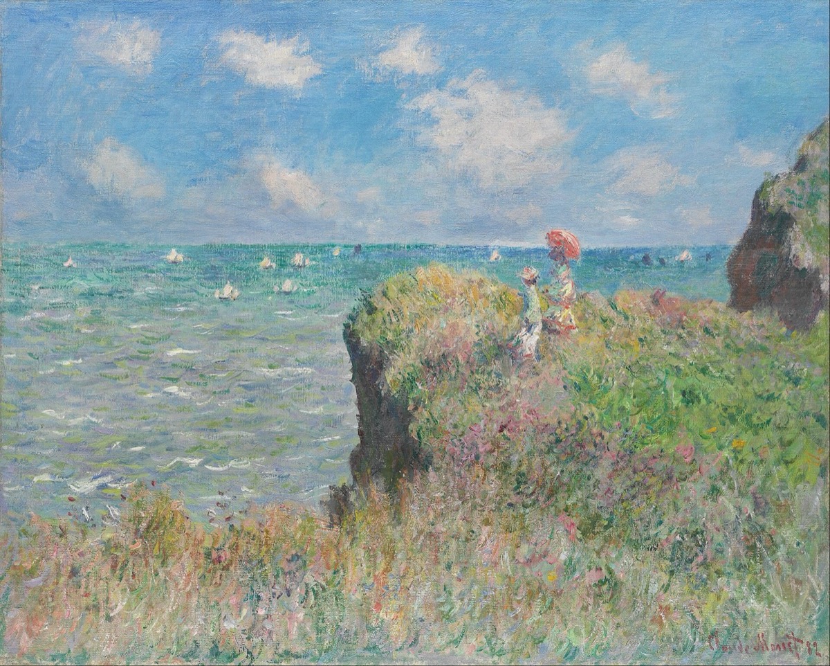 Claude Monet, Cliff Walk at Pourville, 1882