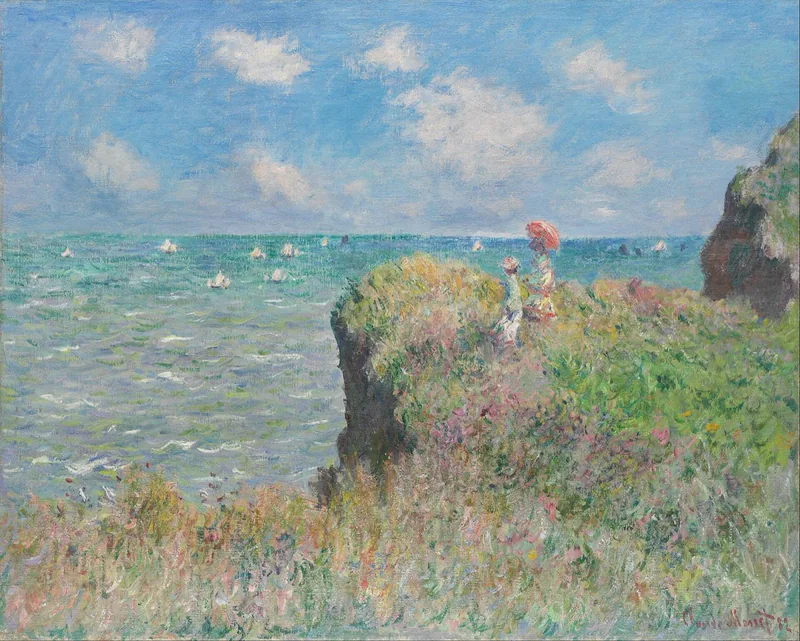 Claude Monet, Cliff Walk at Pourville, 1882